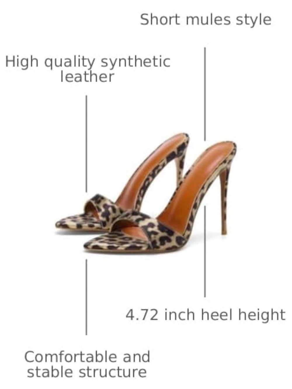 Frankie Hsu Leopard Print Open-Toe Stiletto Heels - Picture 13 of 13